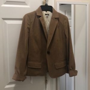 J. Crew camel wool blazer